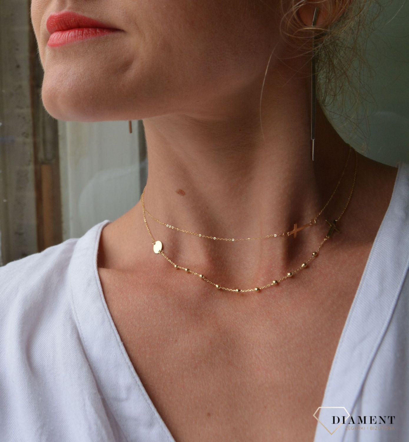 Złoty naszyjnik celebrytka 333 krzyżyk NA 526A 333 ✅ Złote Naszyjniki Damskie w Sklepie z Biżuterią zegarki-diament.pl ✅ (2).jpg